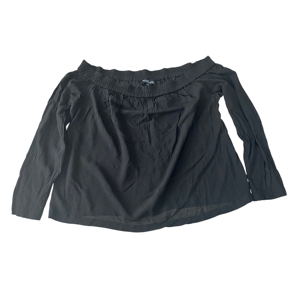 Designers Remix Charlotte Eskildsen Black Rion Shoulder Blouse EU 38 Viscose